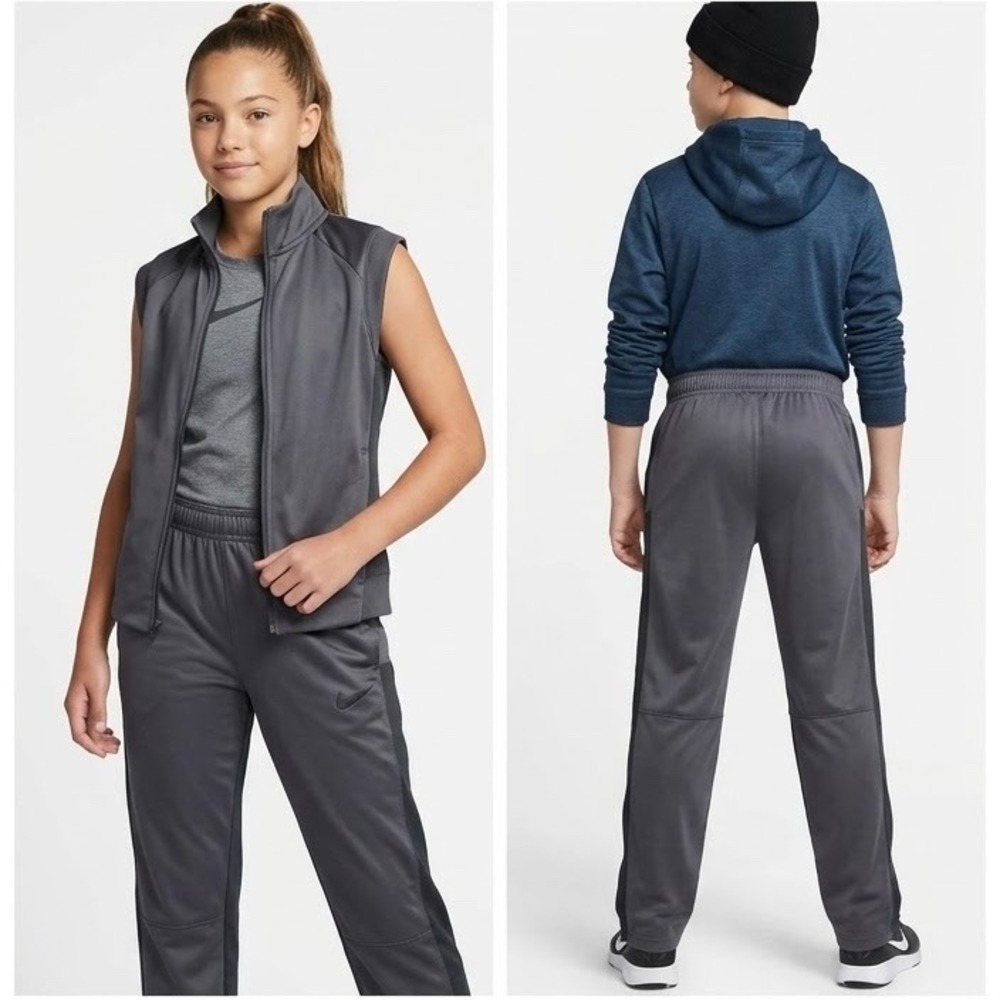 Nike Dri-FIT Training Pants Kids Youth XL Gray Athletic Joggers Lot of 2 CI0918